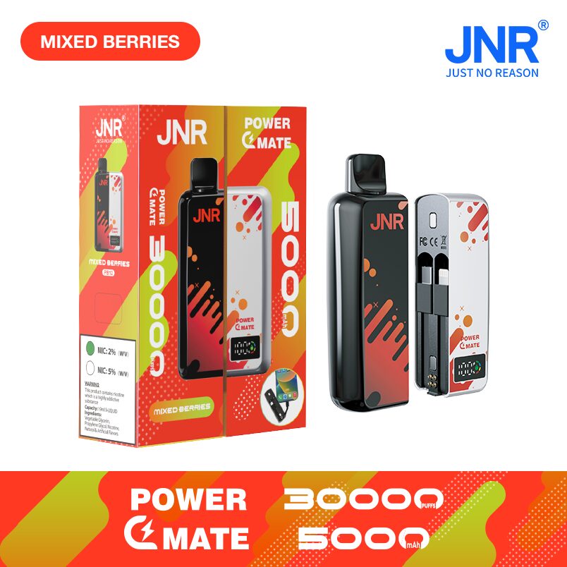 JNR Power Mate 30000 Puffs Smart Screen 5000mAh Power Bank Disposable Vape - Image 16