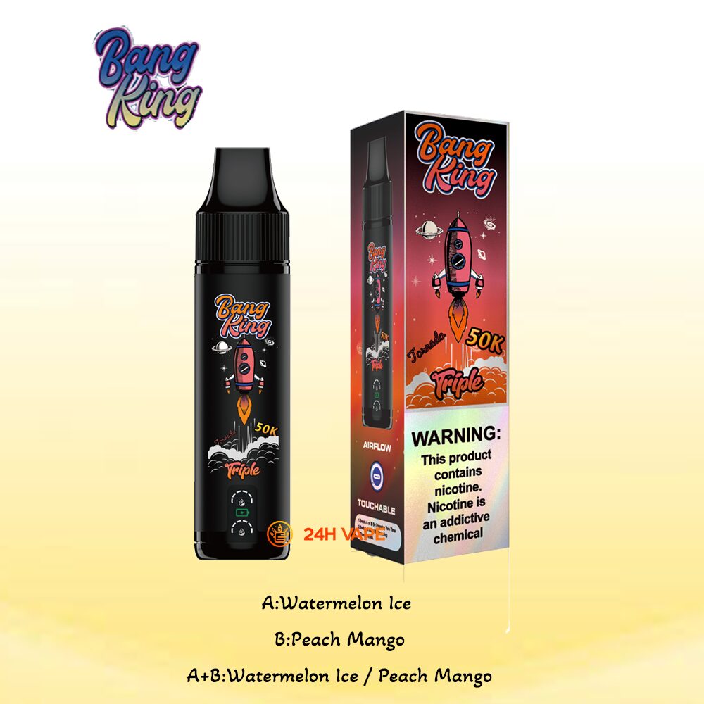 Bang King Triple 50000 50K Puffs 3 in 1 Flavors Original Rechargeable Disposable Vape - Image 5