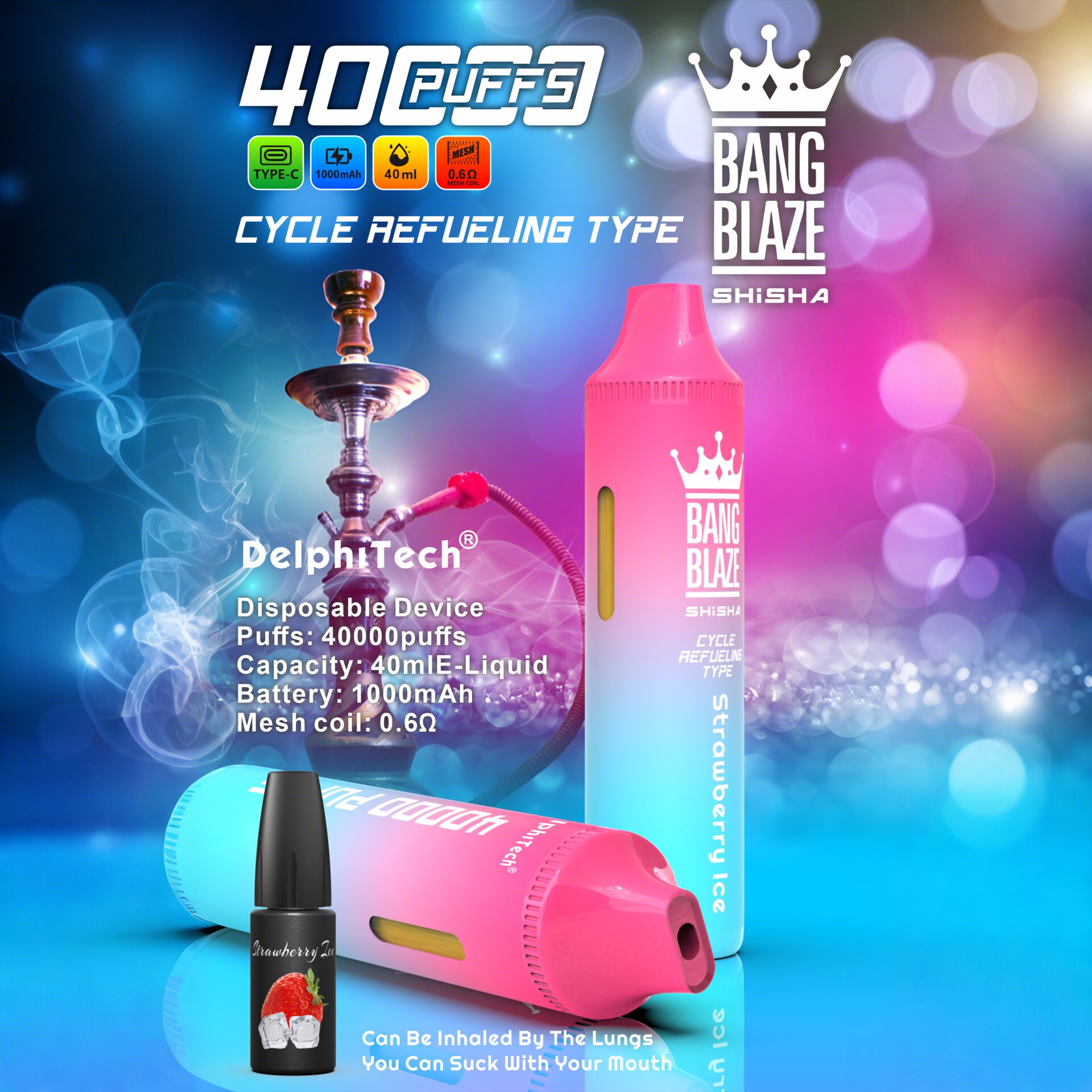 Bang Blaze 40k 40000 Puffs 2% 5% Nicotine Riginal Refillable Oil Vape - Image 7