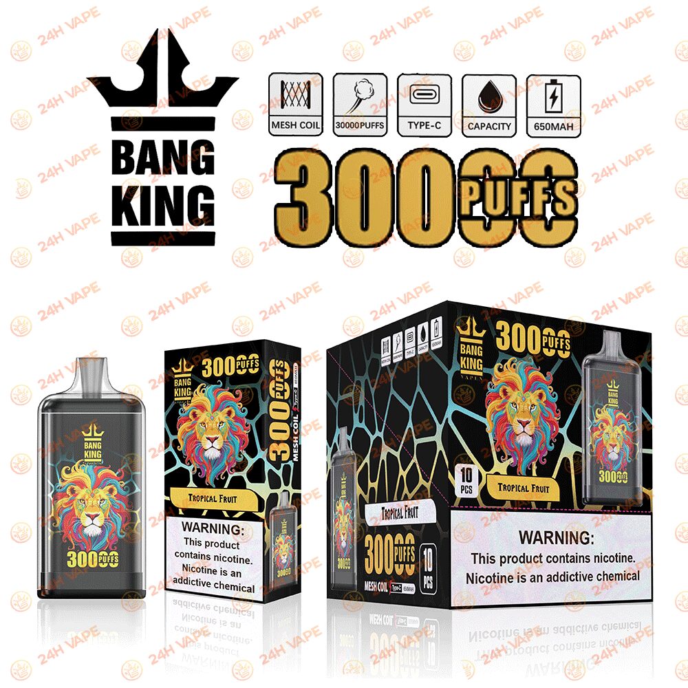 Bang King Crystal 30000 30K Puffs 2% 3% 5% Nicotine Hottest Disposable Vape - Image 3