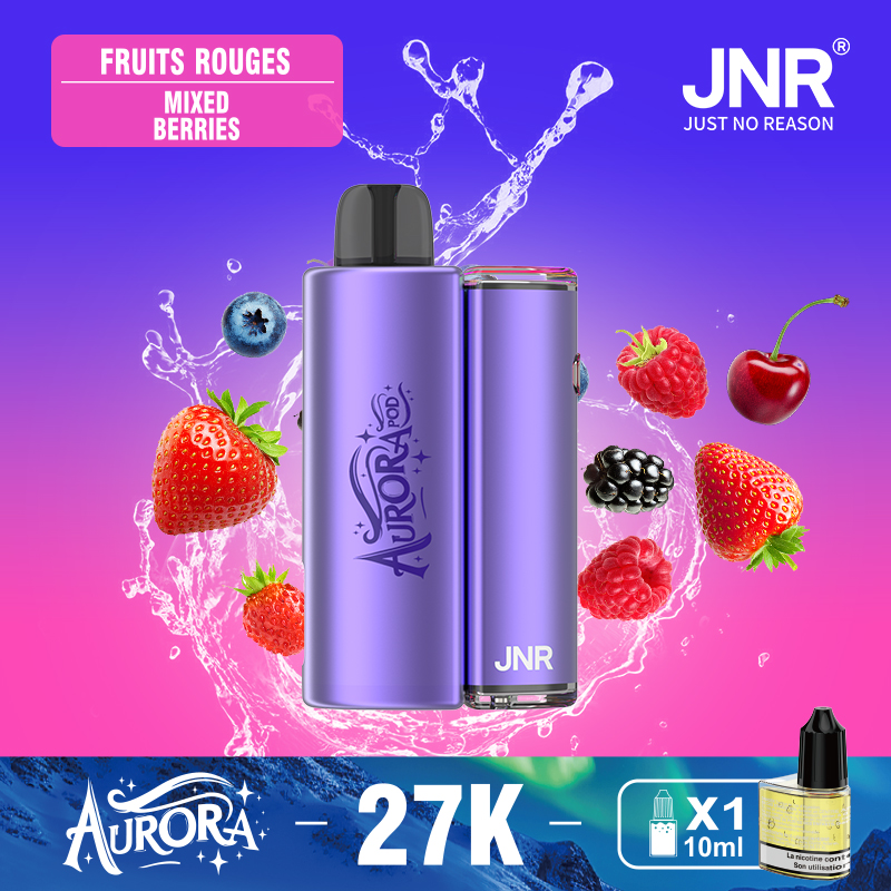 JNR Aurora 27K 27000 Puffs 2+10ml Replaceable Pod Kit Refillable Original Disposable Vape - Image 17