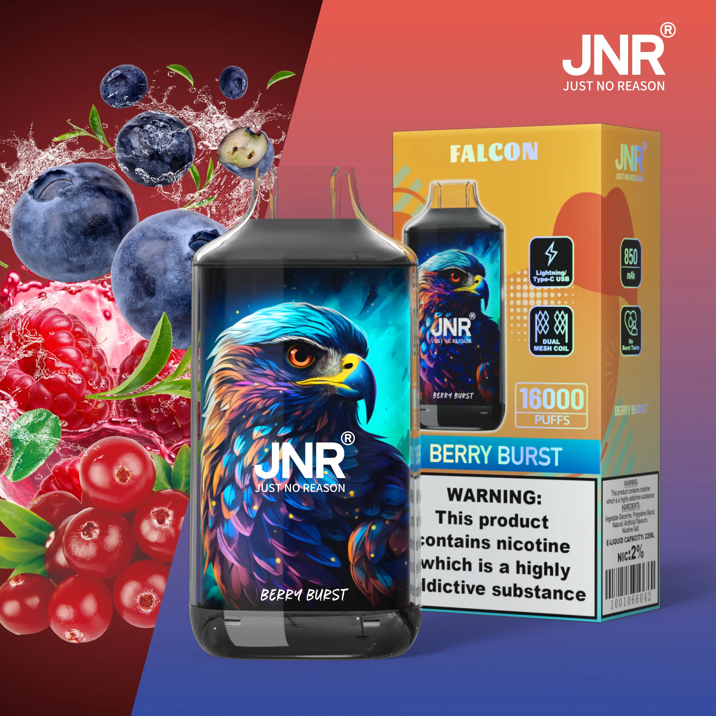JNR FALON 16000 16K Puffs Original Edition Disposable Vape - Image 68