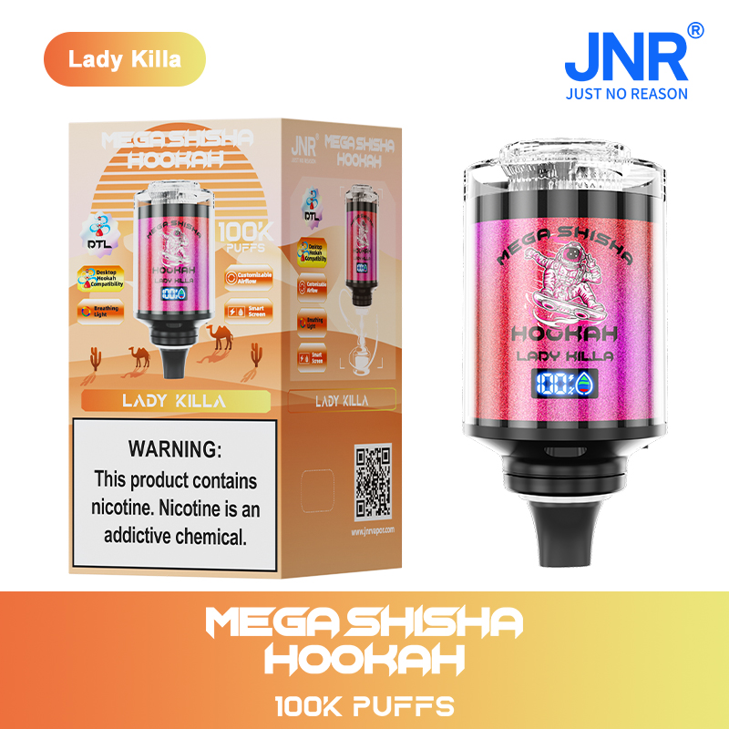 JNR Mega Shisha Hookah 100000 100K Puffs Large Capacity LED Display Disposable Vape - Image 21