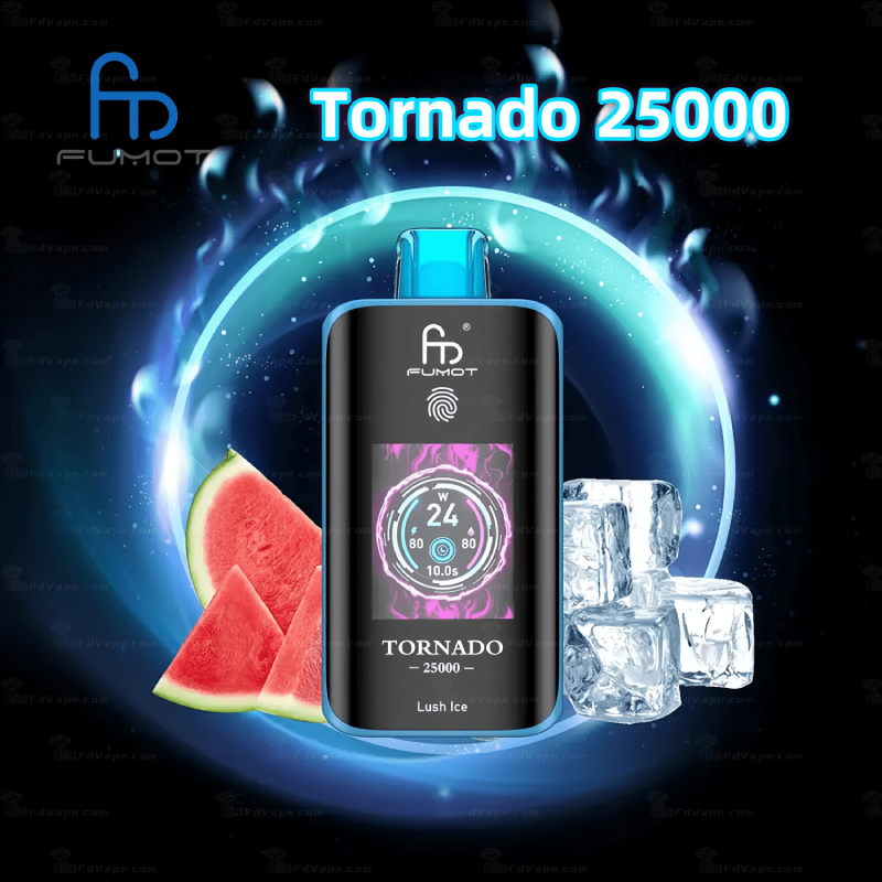 Fumot Tornado 25K – Disposable Vape with Dual-Mesh Coil & LED Display - Image 8