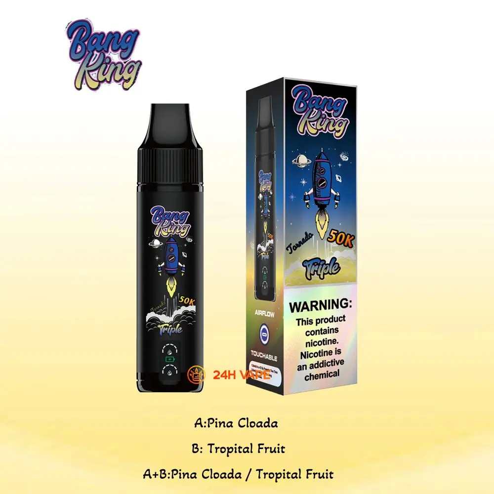 Bang King Triple 50000 50K Puffs 3 in 1 Flavors Original Rechargeable Disposable Vape - Image 12