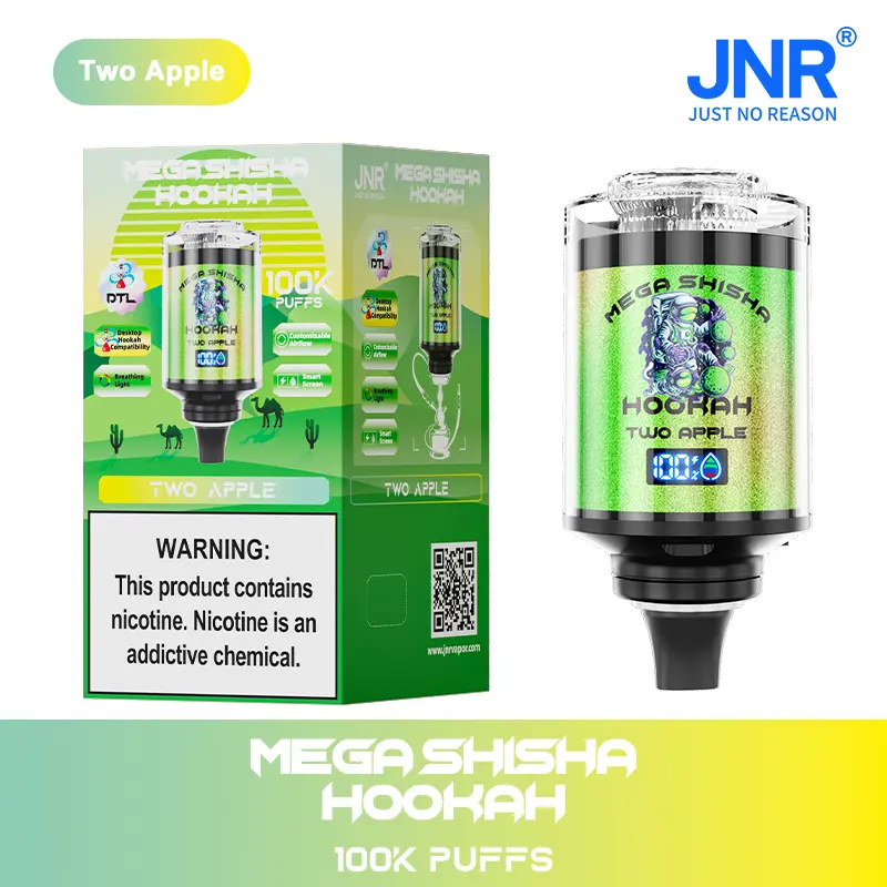 JNR Mega Shisha Hookah 100000 100K Puffs Large Capacity LED Display Disposable Vape - Image 8