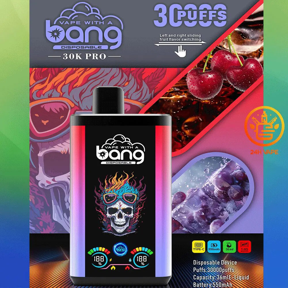 Bang 30K PRO 30000 Puffs Newest Dual Flavor LED Disposable Vape - Image 27