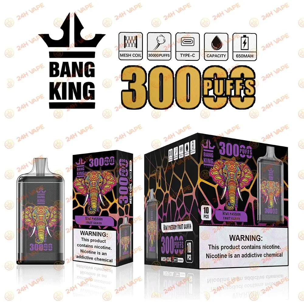Bang King Crystal 30000 30K Puffs 2% 3% 5% Nicotine Hottest Disposable Vape - Image 18