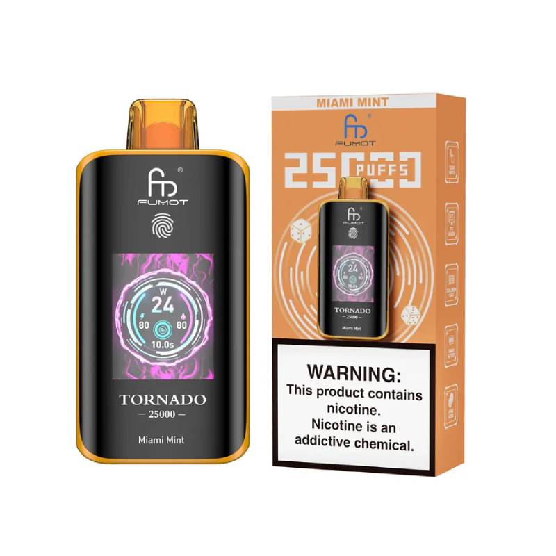 Fumot Tornado 25K – Disposable Vape with Dual-Mesh Coil & LED Display - Image 19