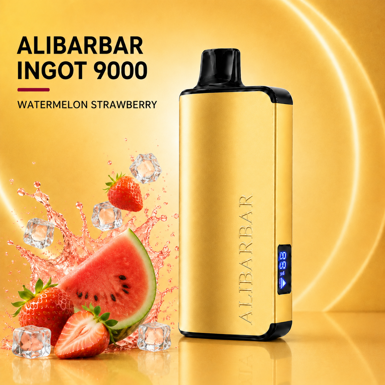 ALIBARBAR INGOT 9000-STRAWBERRY WATERMELON