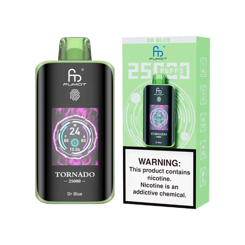 Fumot Tornado 25K – Disposable Vape with Dual-Mesh Coil & LED Display - Image 6