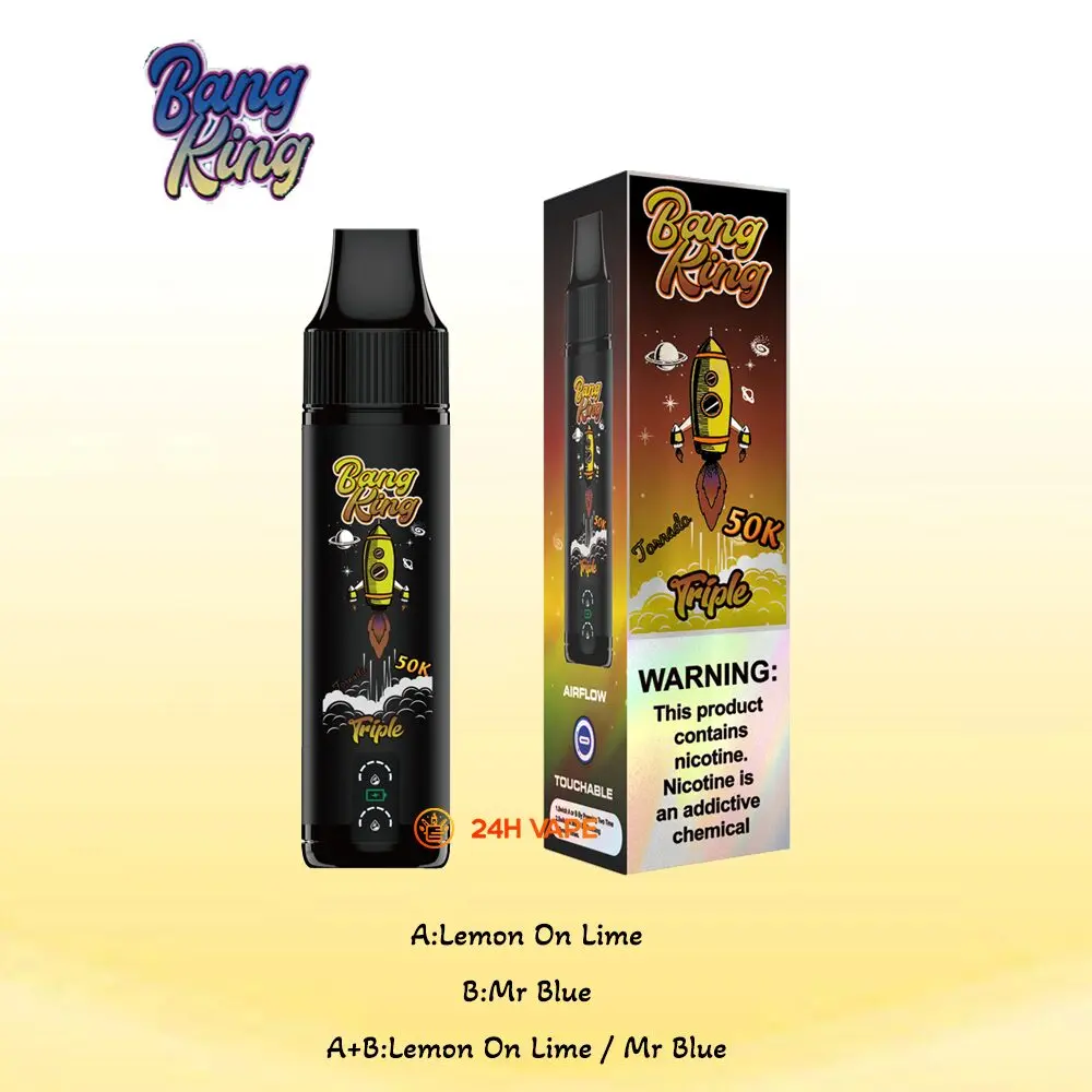 Bang King Triple 50000 50K Puffs 3 in 1 Flavors Original Rechargeable Disposable Vape - Image 18