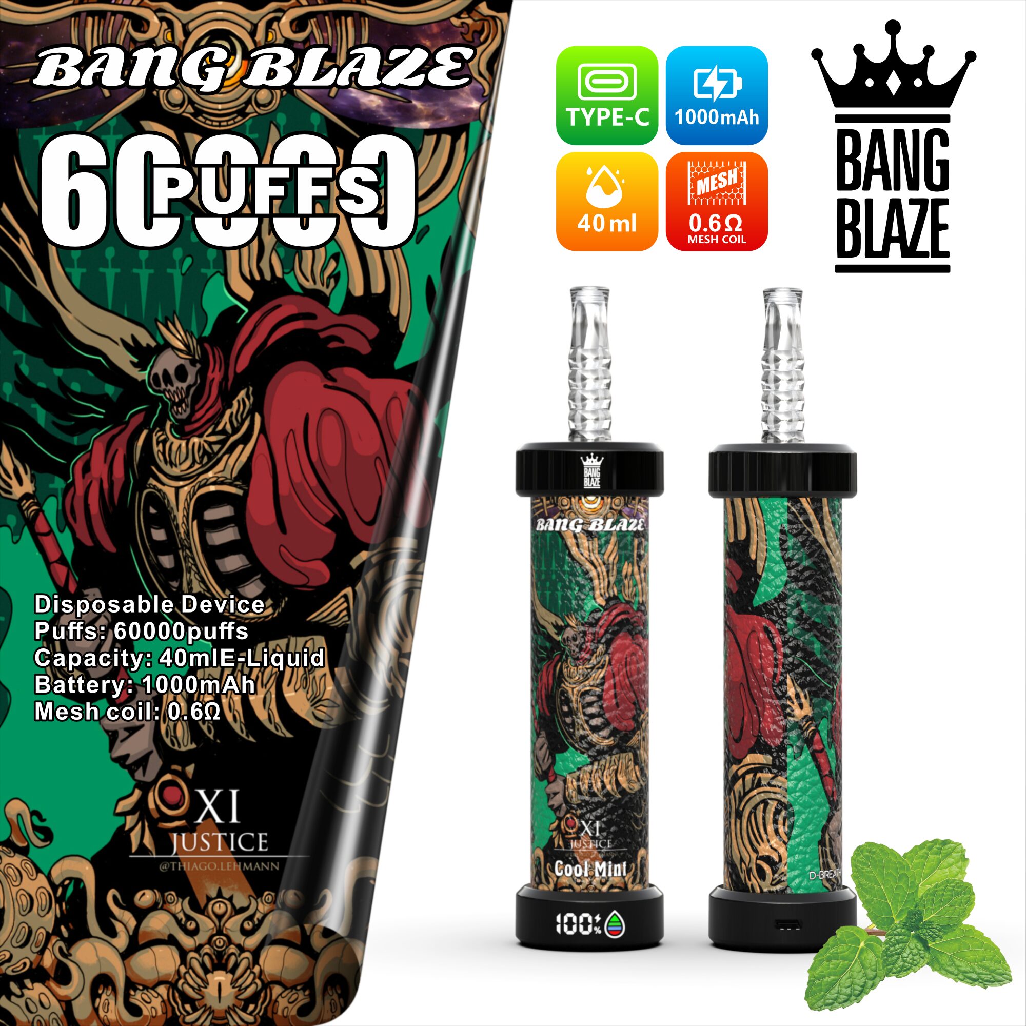 Bang Blaze 60k 60000 Puffs Latest Original LCD Display Disposable Vape Pen - Image 17