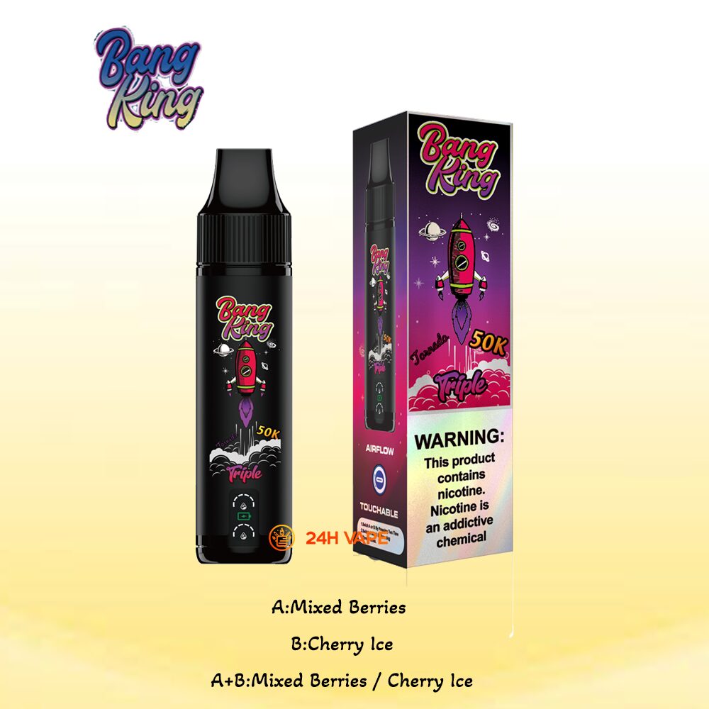 Bang King Triple 50000 50K Puffs 3 in 1 Flavors Original Rechargeable Disposable Vape - Image 15