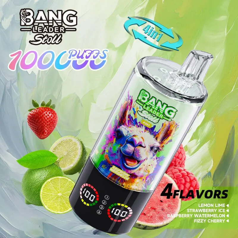Bang Leader Stoll 100K 100000 Puffs 4 in 1 Flavors & Quad Mesh Coil LED Display Disposable Vape - Image 10
