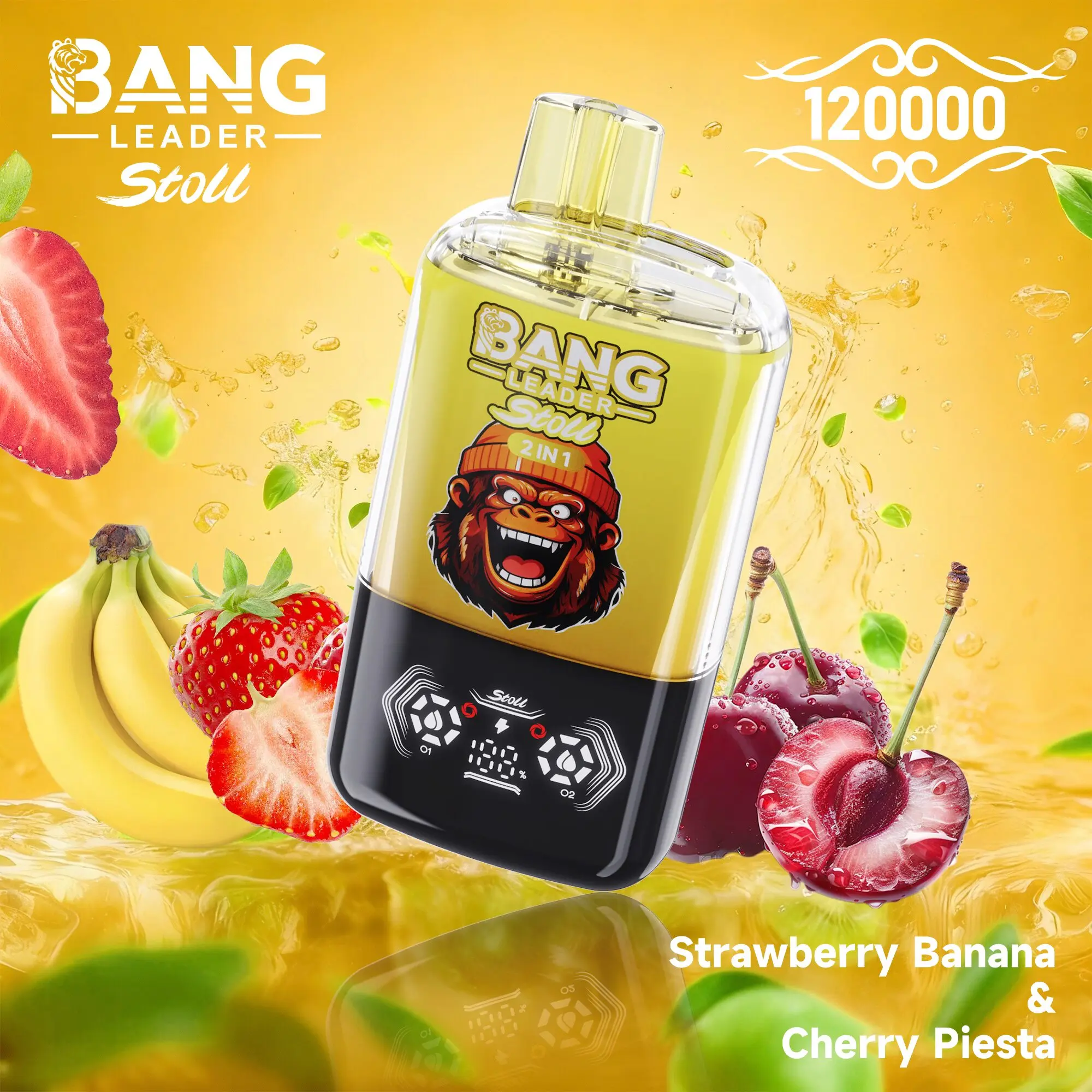 Bang Leader Stoll 120K 120000 Puffs Double Taste&Anti-Leak Design LED Display Disposable Vape - Image 16