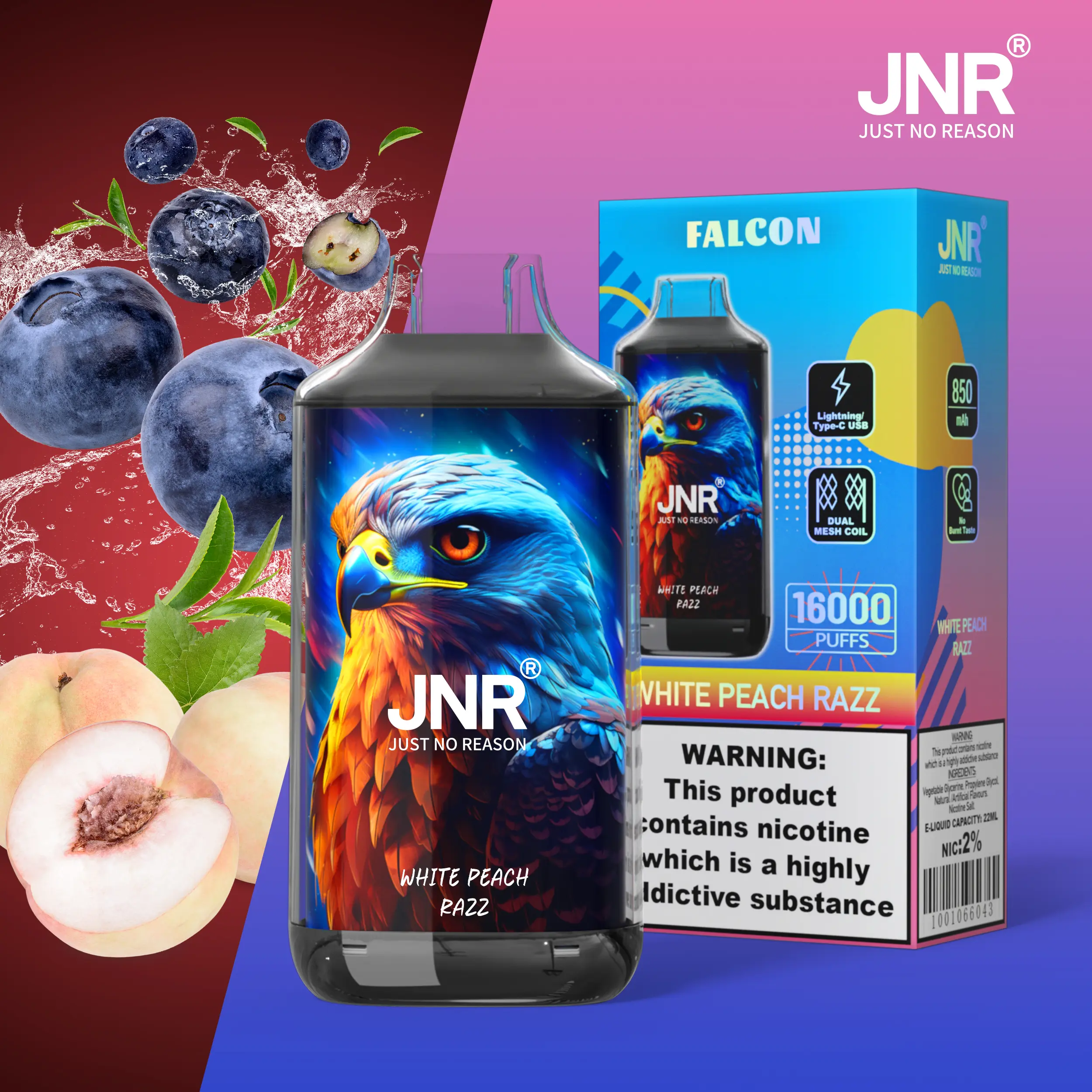 JNR FALON 16000 16K Puffs Original Edition Disposable Vape - Image 4