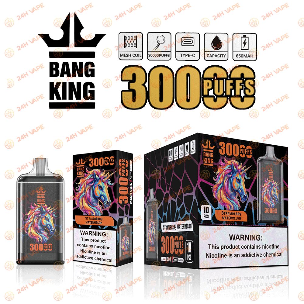 Bang King Crystal 30000 30K Puffs 2% 3% 5% Nicotine Hottest Disposable Vape - Image 7