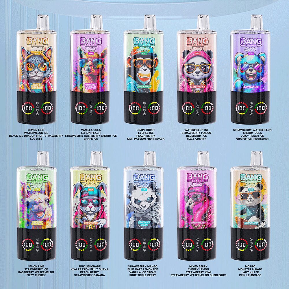 Bang Leader Stoll 100K 100000 Puffs 4 in 1 Flavors & Quad Mesh Coil LED Display Disposable Vape - Image 3