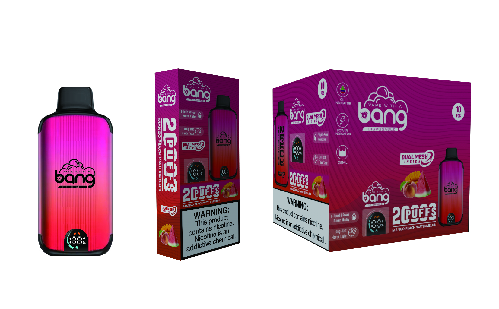 Bang 20000 Puffs New Product LED Display Disposable Vape - Image 19