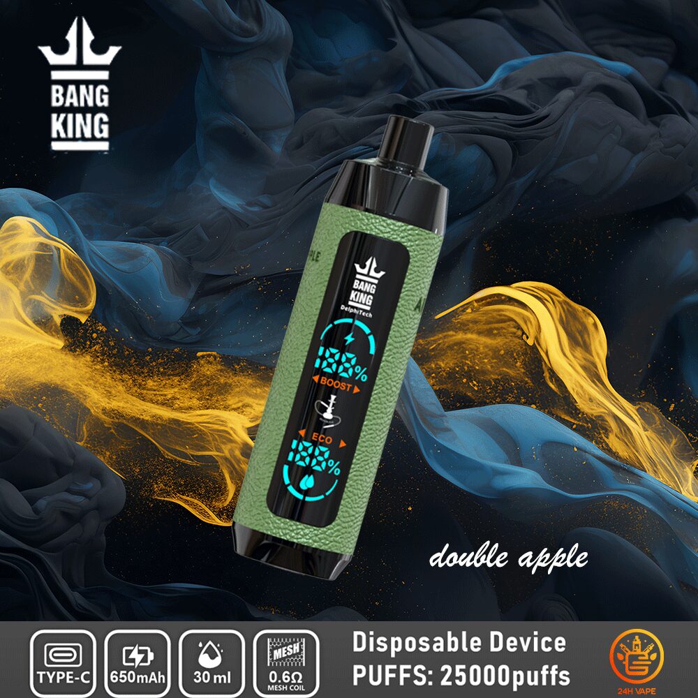Bang King Shisha 25000 25K Puffs Newest LED Display Leather Disposable Vape Pen - Image 11