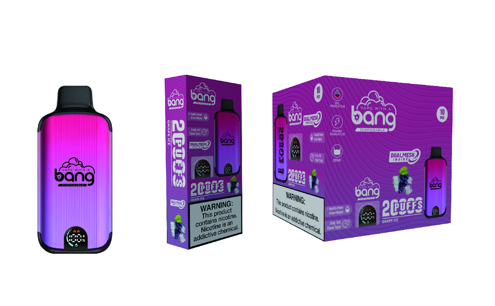 Bang 20000 Puffs New Product LED Display Disposable Vape - Image 25