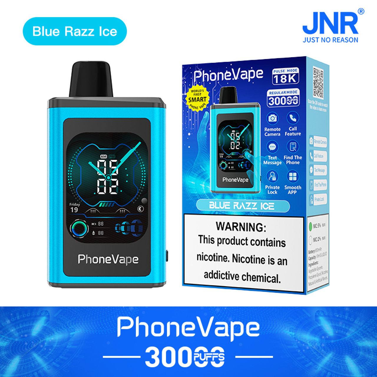 JNR Phone Vape 30000 30K Puffs World's First Smart Disposable Vape - Image 19