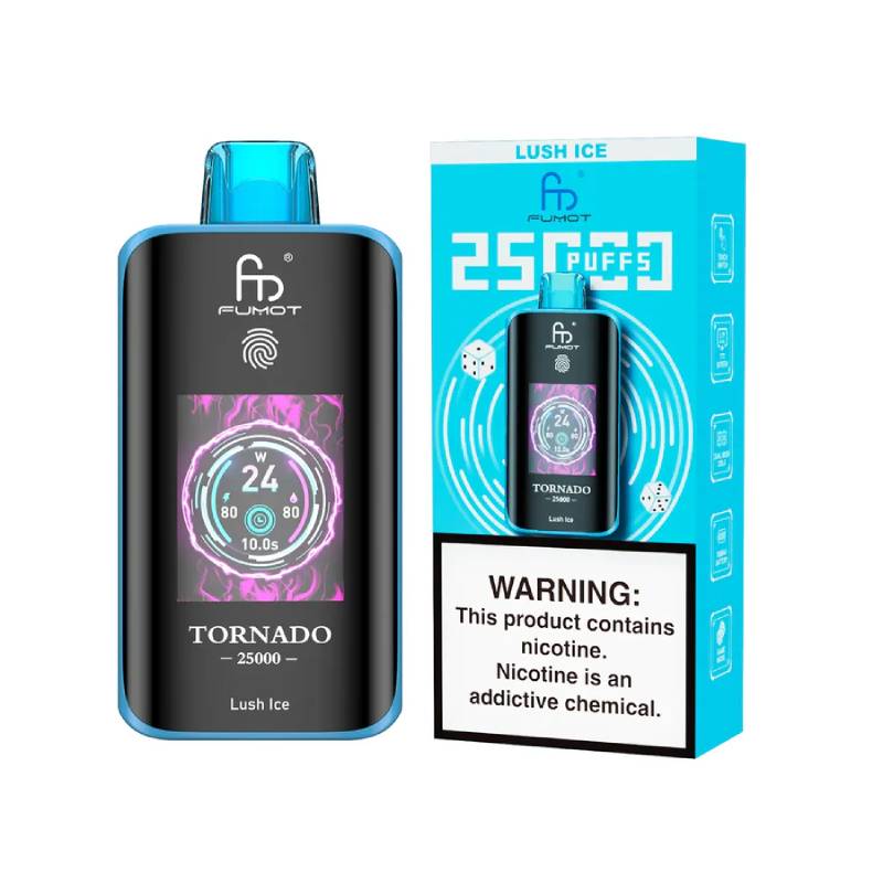 Fumot Tornado 25K – Disposable Vape with Dual-Mesh Coil & LED Display - Image 20