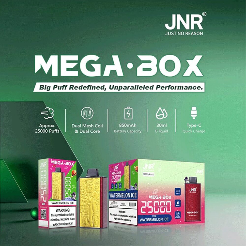 JNR Mega Box 25000 Puffs Original Edition Rechargeable Disposable Vape - Image 3
