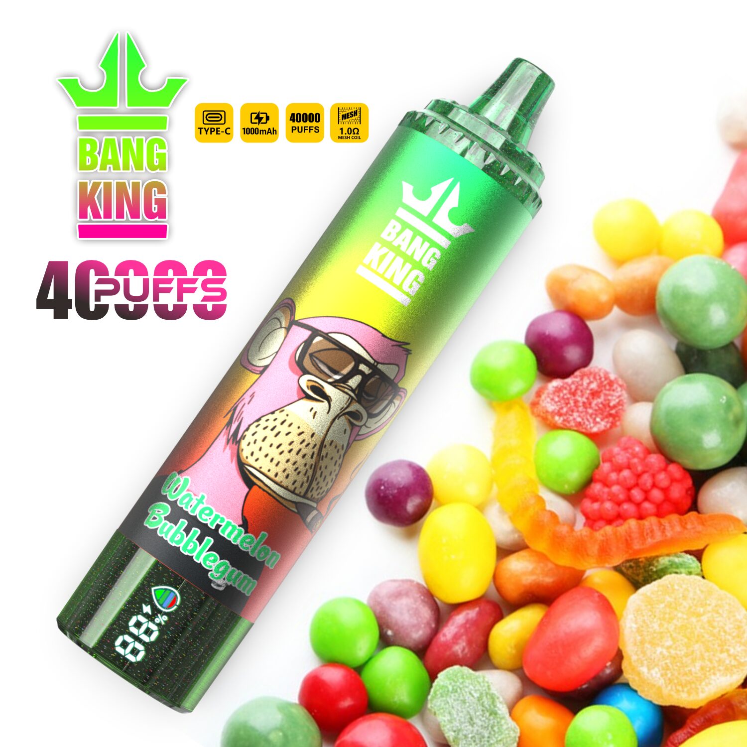 Bang King Tornado 40000 40K Puffs Original LED Display Edition Disposable Vape Pen - Image 7