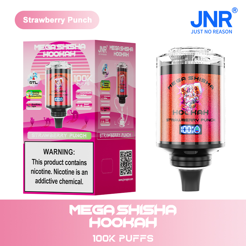 JNR Mega Shisha Hookah 100000 100K Puffs Large Capacity LED Display Disposable Vape - Image 9