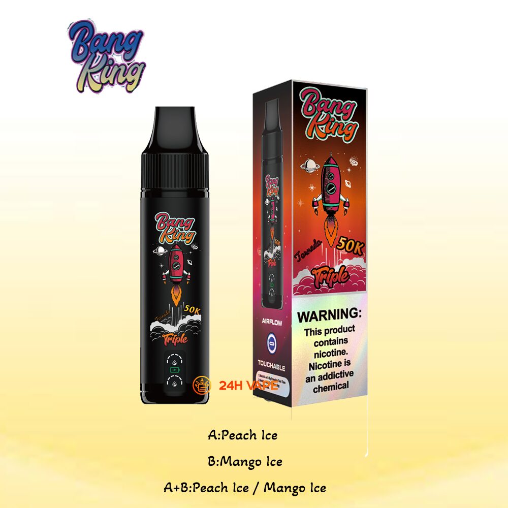 Bang King Triple 50000 50K Puffs 3 in 1 Flavors Original Rechargeable Disposable Vape - Image 13