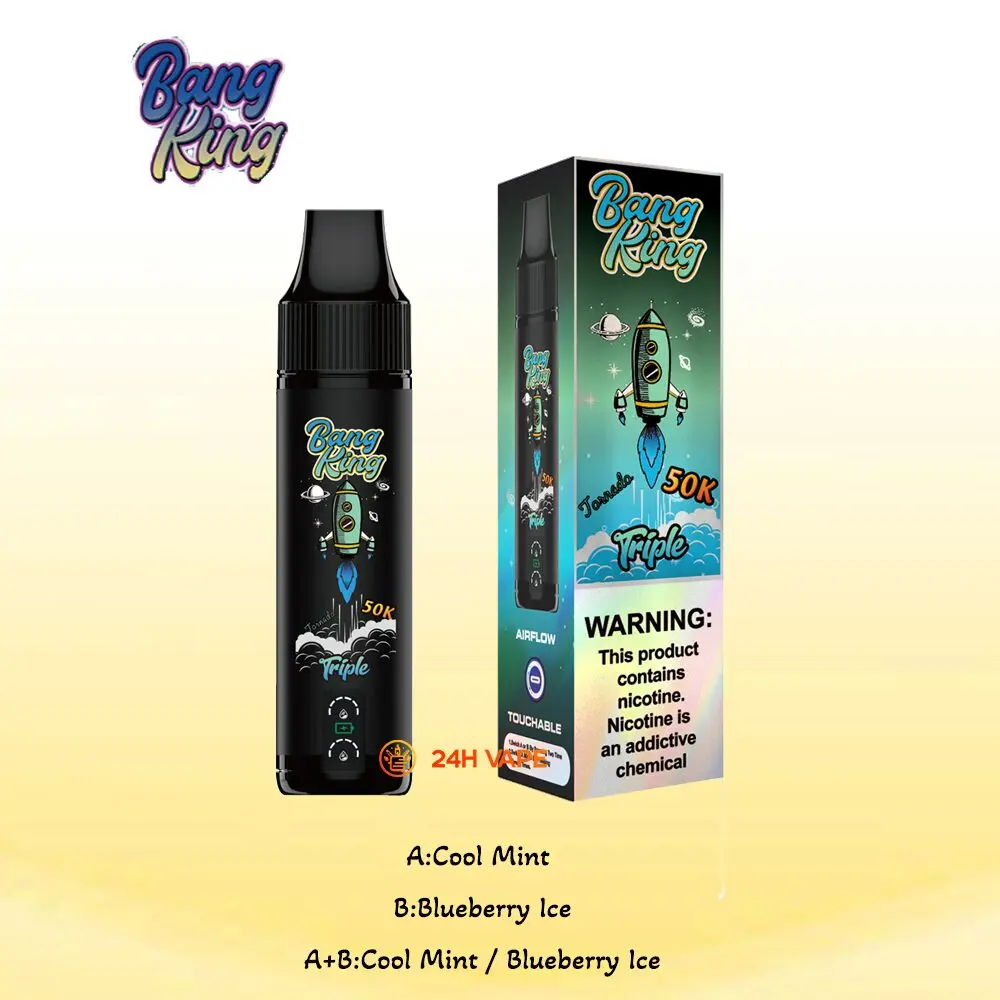 Bang King Triple 50000 50K Puffs 3 in 1 Flavors Original Rechargeable Disposable Vape - Image 22