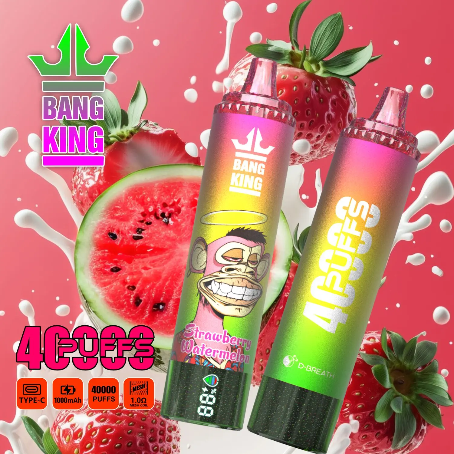 Bang King Tornado 40000 40K Puffs Original LED Display Edition Disposable Vape Pen - Image 10