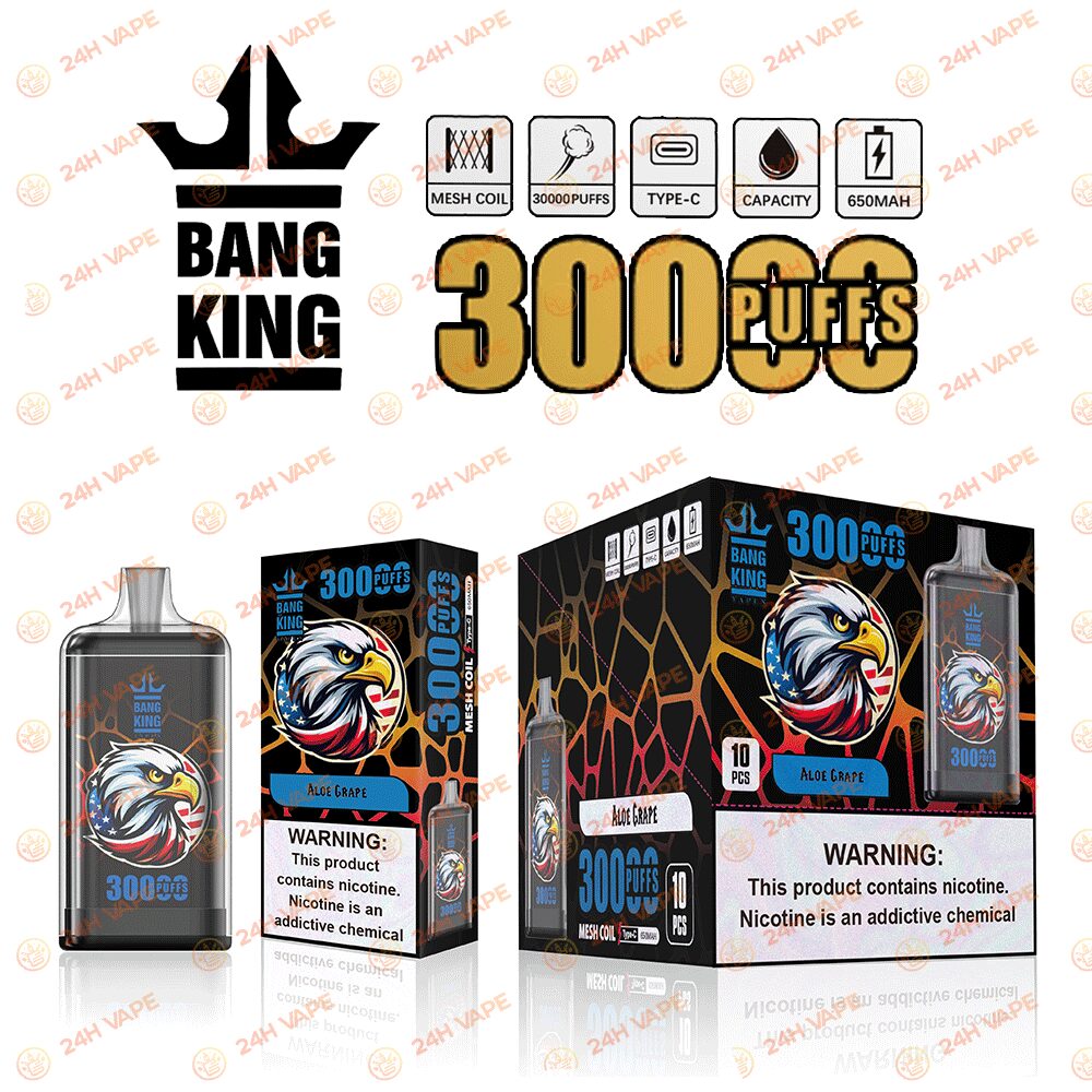 Bang King Crystal 30000 30K Puffs 2% 3% 5% Nicotine Hottest Disposable Vape - Image 23