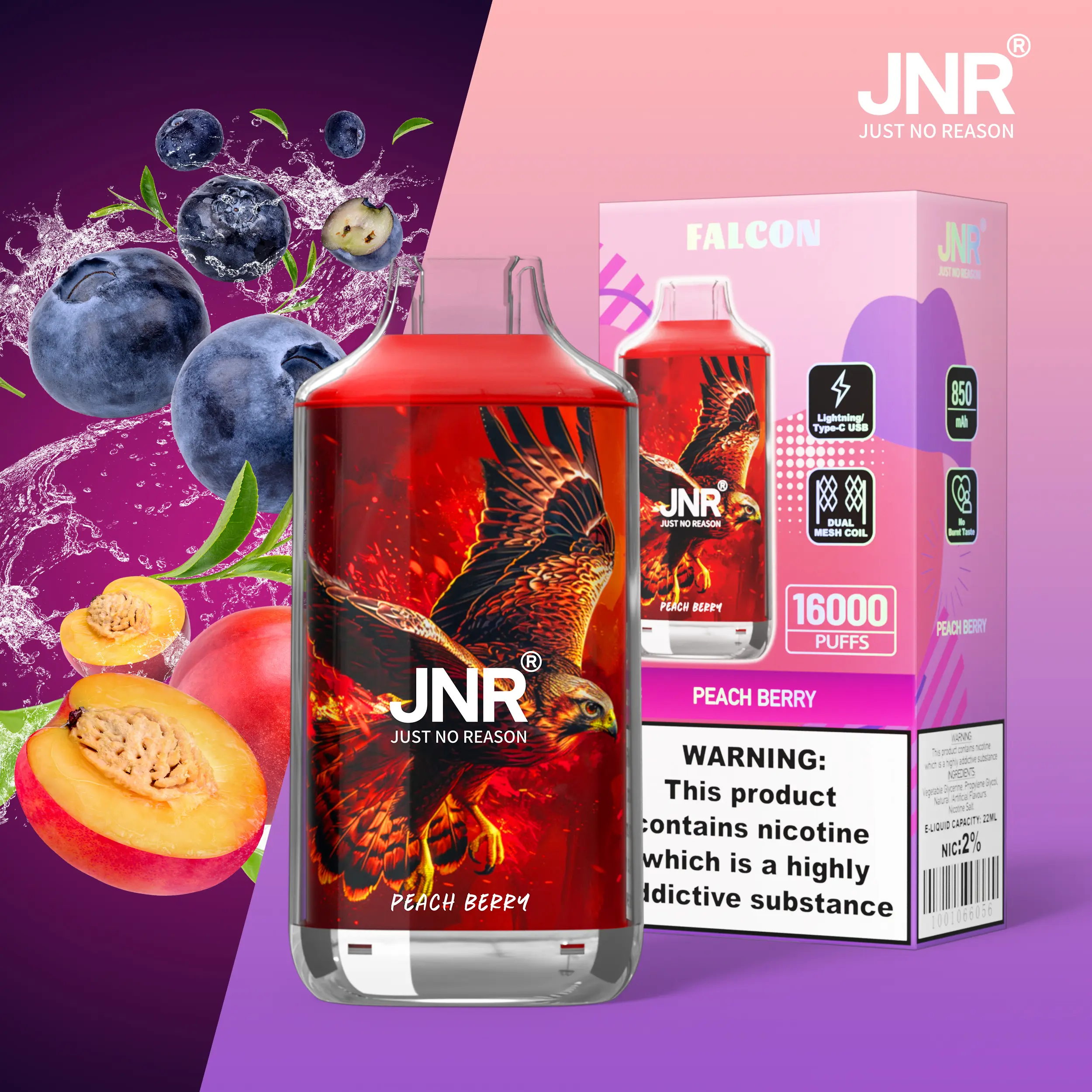 JNR FALON 16000 16K Puffs Original Edition Disposable Vape - Image 34