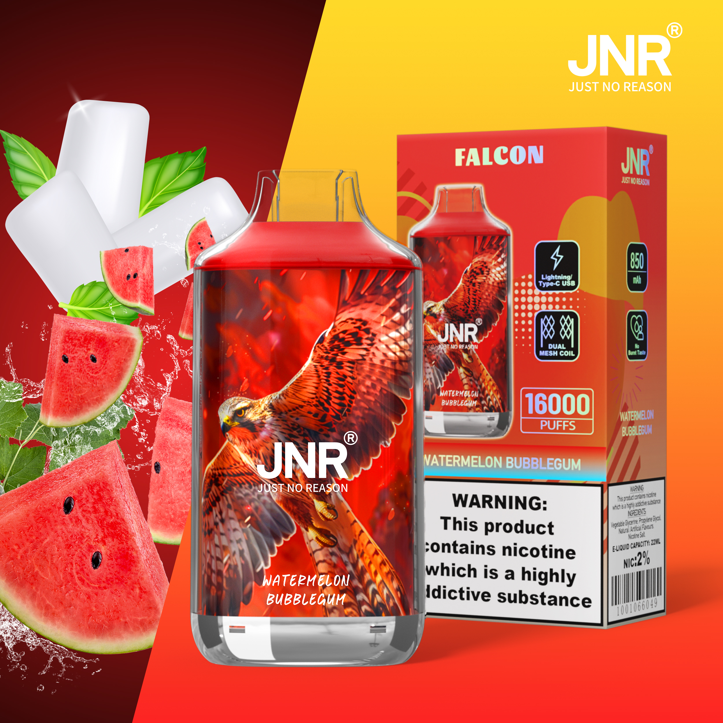 JNR FALON 16000 16K Puffs Original Edition Disposable Vape - Image 9
