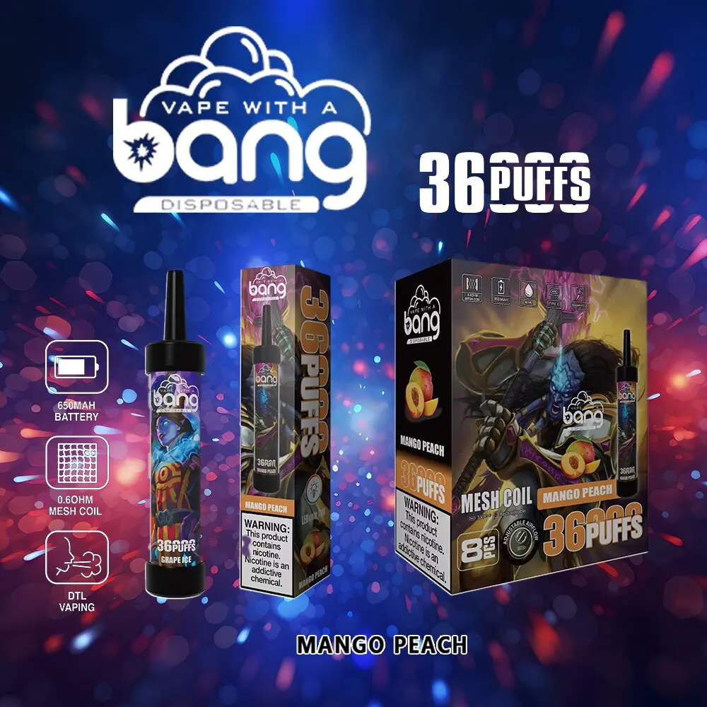 Bang 36000 36K Puffs 0% 2% 3% 5% Nicotine Latest Original Disposable Vape Pen - Image 10