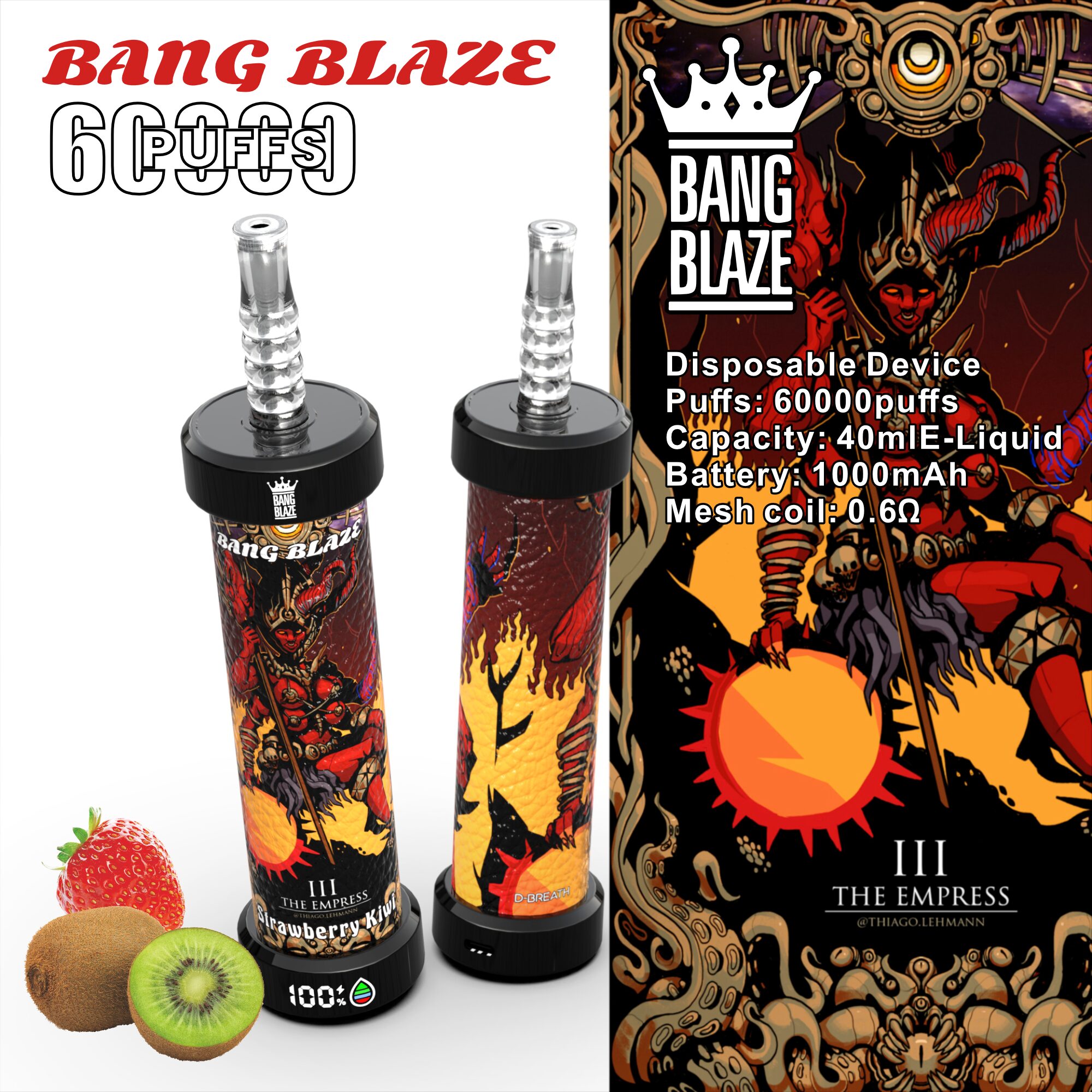 Bang Blaze 60k 60000 Puffs Latest Original LCD Display Disposable Vape Pen - Image 7