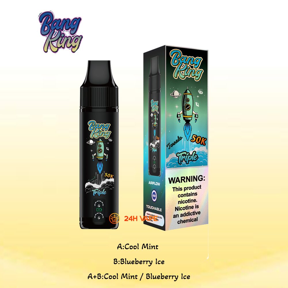Bang King Triple 50000 50K Puffs 3 in 1 Flavors Original Rechargeable Disposable Vape - Image 21