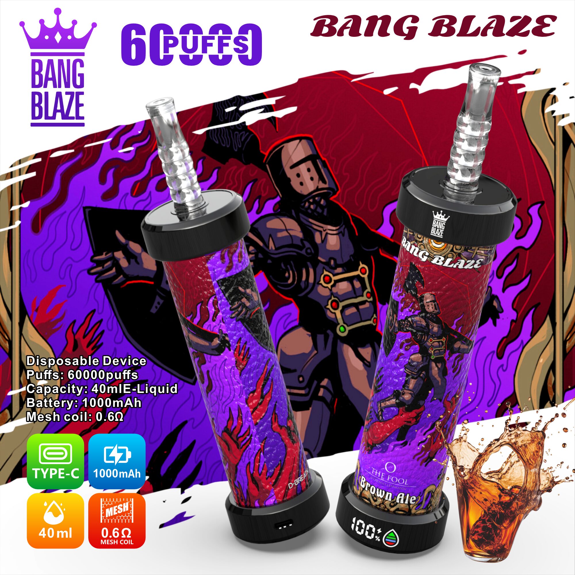 Bang Blaze 60k 60000 Puffs Latest Original LCD Display Disposable Vape Pen - Image 21