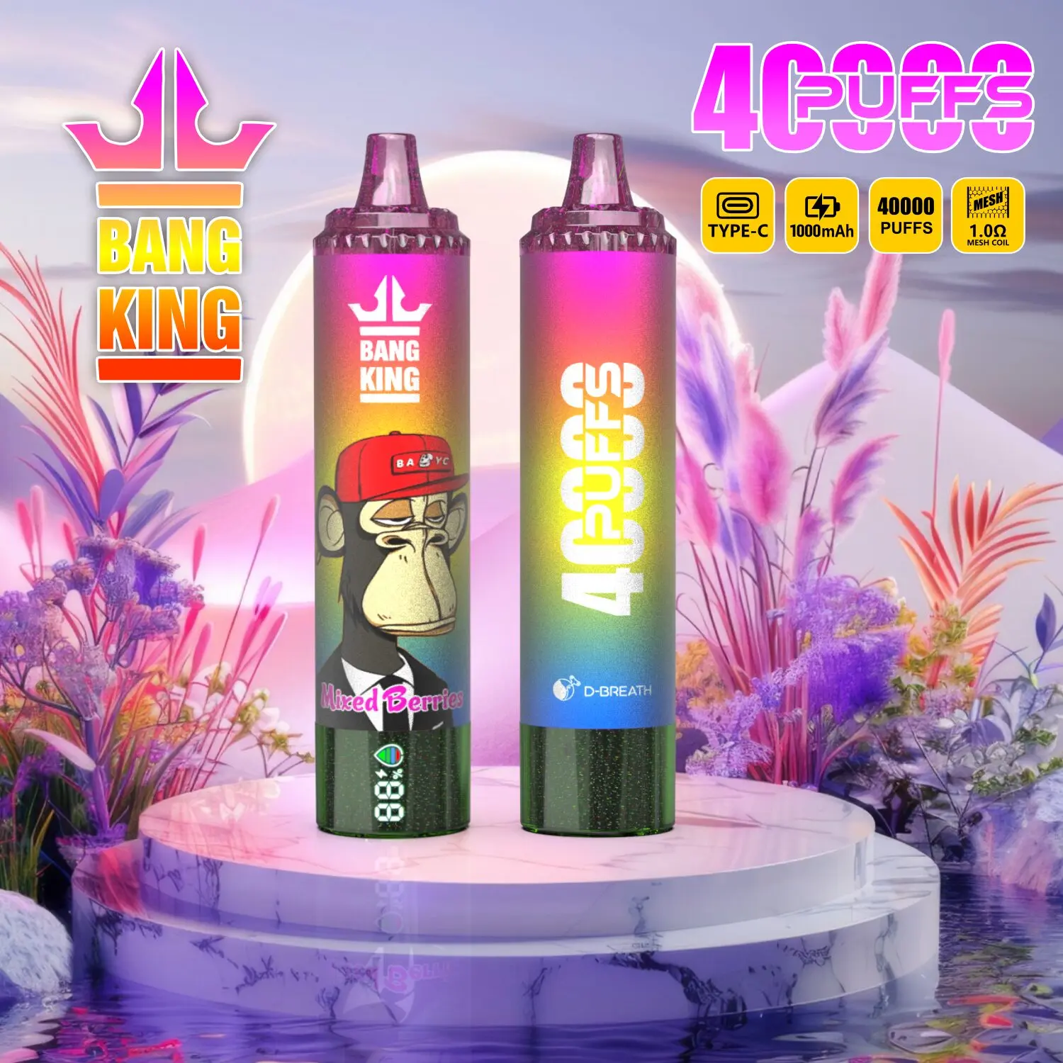 Bang King Tornado 40000 40K Puffs Original LED Display Edition Disposable Vape Pen - Image 18
