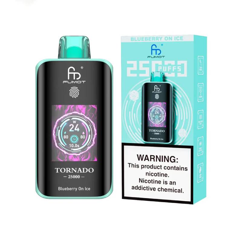 Fumot Tornado 25K – Disposable Vape with Dual-Mesh Coil & LED Display - Image 22