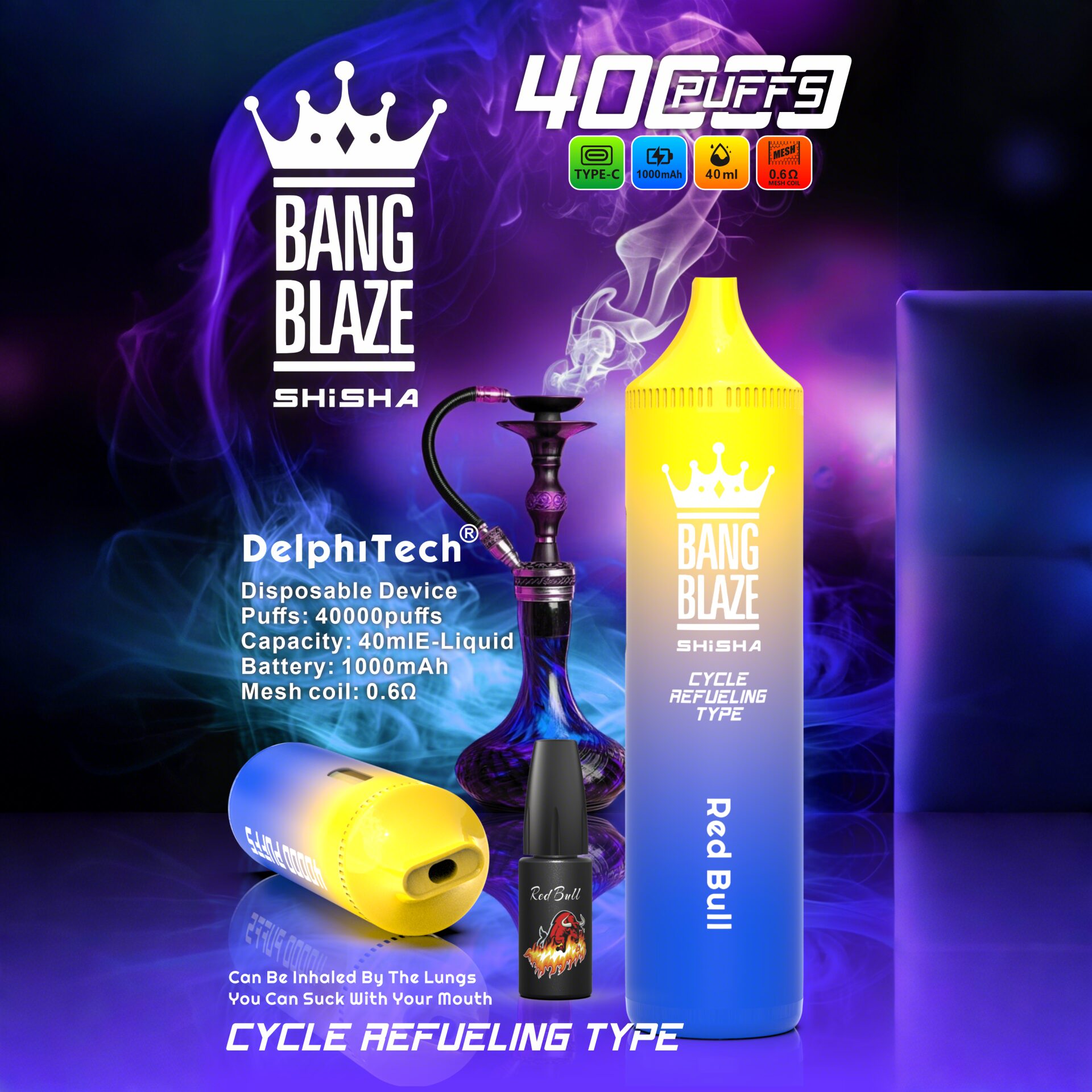 Bang Blaze 40k 40000 Puffs 2% 5% Nicotine Riginal Refillable Oil Vape - Image 9