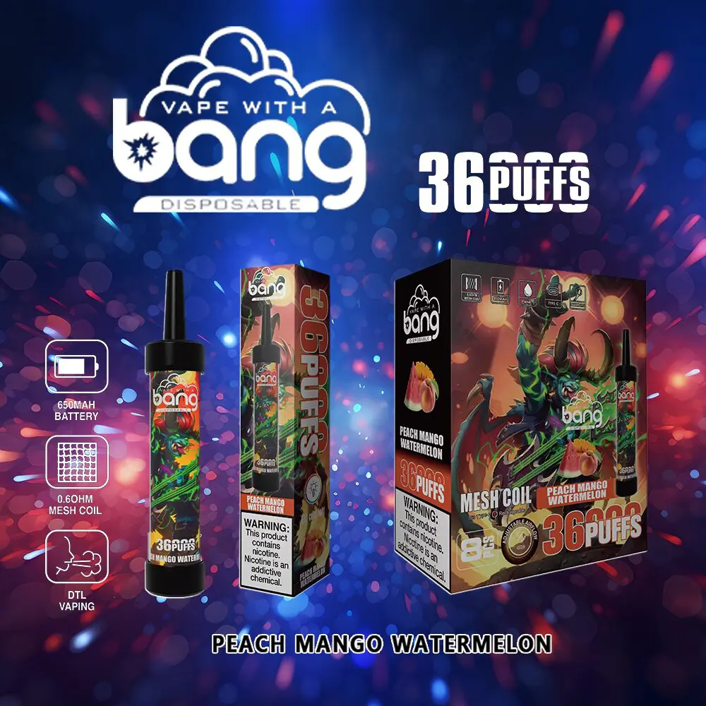 Bang 36000 36K Puffs 0% 2% 3% 5% Nicotine Latest Original Disposable Vape Pen - Image 12