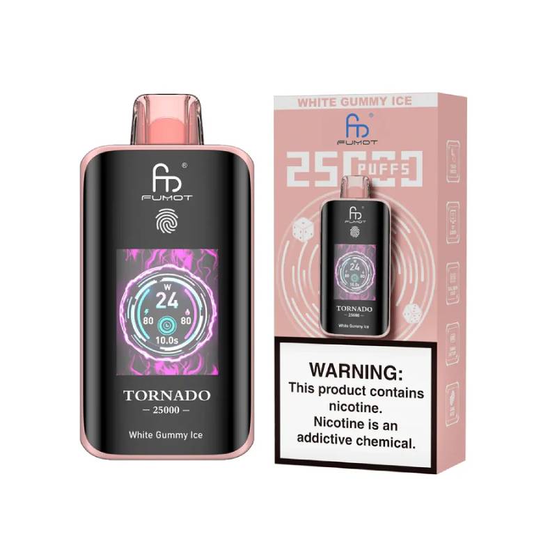 Fumot Tornado 25K – Disposable Vape with Dual-Mesh Coil & LED Display - Image 18