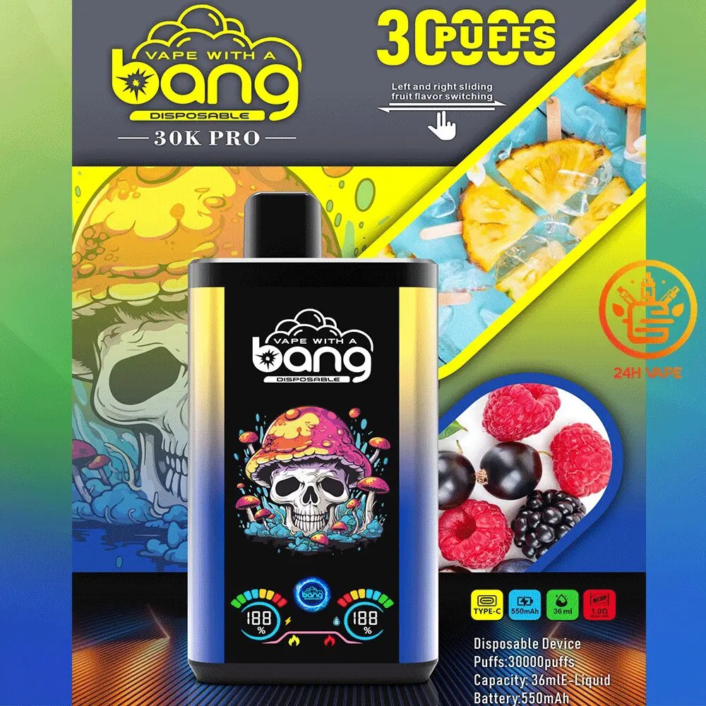 Bang 30K PRO 30000 Puffs Newest Dual Flavor LED Disposable Vape - Image 15