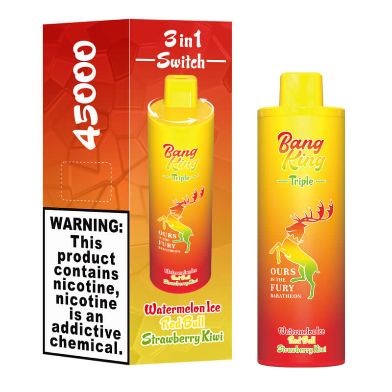 Bang King Triple 45000 45K Puffs Vape 3 in 1 Flavors Newest Original Rechargeable Disposable Vape - Image 5